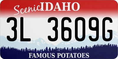 ID license plate 3L3609G