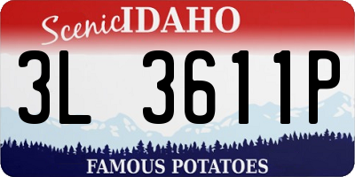 ID license plate 3L3611P