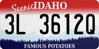 ID license plate 3L3612Q