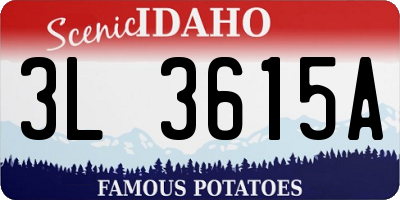 ID license plate 3L3615A