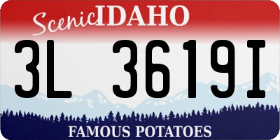 ID license plate 3L3619I