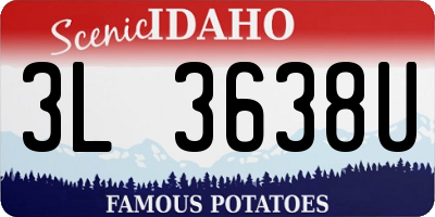 ID license plate 3L3638U