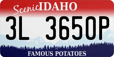 ID license plate 3L3650P