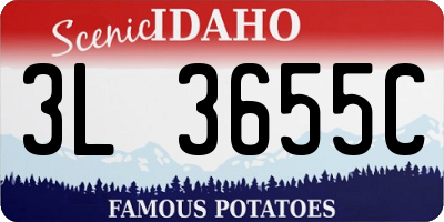 ID license plate 3L3655C