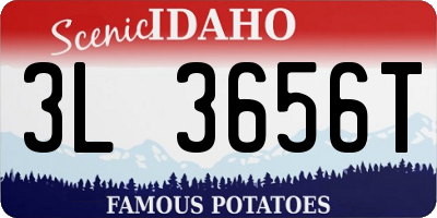 ID license plate 3L3656T