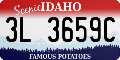 ID license plate 3L3659C