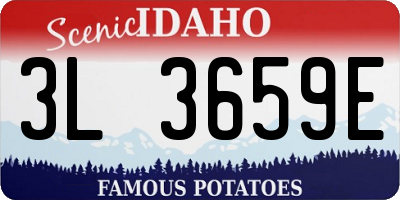 ID license plate 3L3659E
