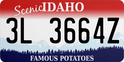 ID license plate 3L3664Z