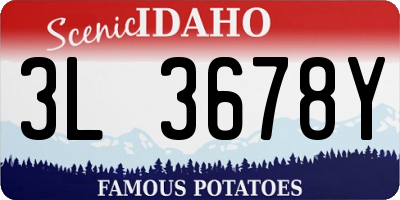 ID license plate 3L3678Y