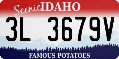ID license plate 3L3679V