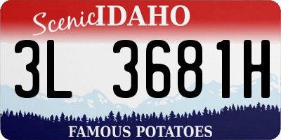 ID license plate 3L3681H