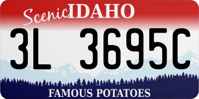ID license plate 3L3695C