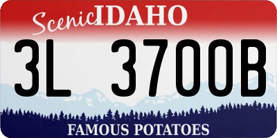 ID license plate 3L3700B