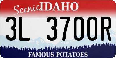 ID license plate 3L3700R