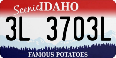 ID license plate 3L3703L