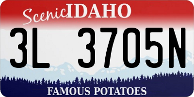 ID license plate 3L3705N