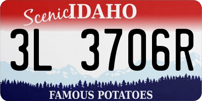 ID license plate 3L3706R