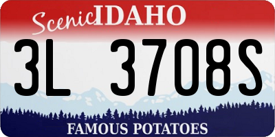 ID license plate 3L3708S