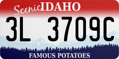 ID license plate 3L3709C