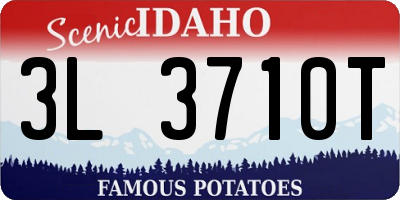 ID license plate 3L3710T