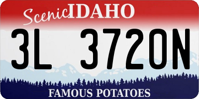 ID license plate 3L3720N