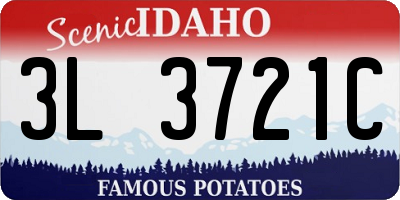 ID license plate 3L3721C