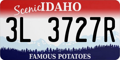 ID license plate 3L3727R
