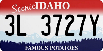 ID license plate 3L3727Y