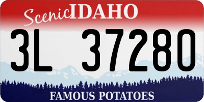 ID license plate 3L3728O
