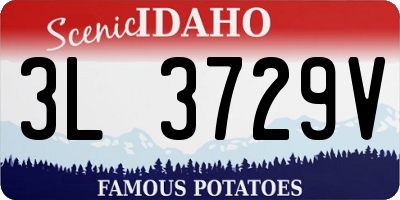 ID license plate 3L3729V