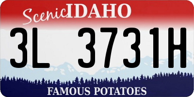 ID license plate 3L3731H