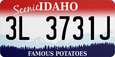 ID license plate 3L3731J