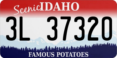 ID license plate 3L3732O