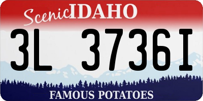 ID license plate 3L3736I