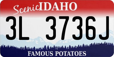 ID license plate 3L3736J