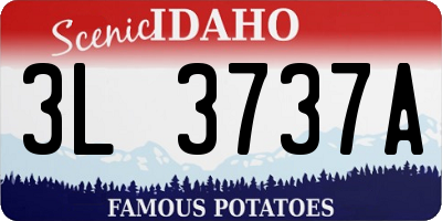 ID license plate 3L3737A