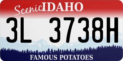 ID license plate 3L3738H