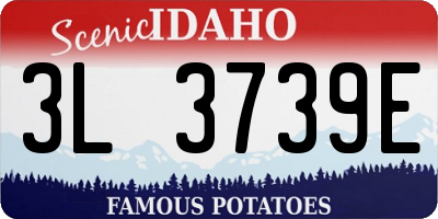 ID license plate 3L3739E
