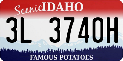 ID license plate 3L3740H