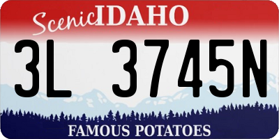 ID license plate 3L3745N