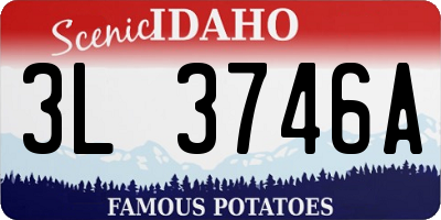 ID license plate 3L3746A
