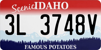 ID license plate 3L3748V