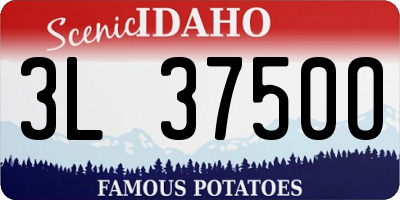 ID license plate 3L3750O