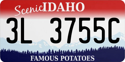 ID license plate 3L3755C