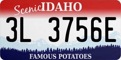ID license plate 3L3756E