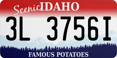 ID license plate 3L3756I