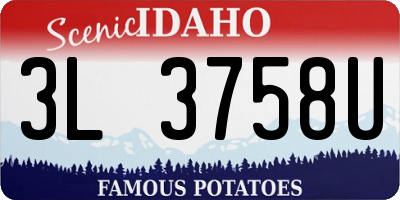 ID license plate 3L3758U