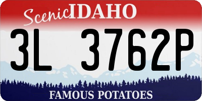 ID license plate 3L3762P