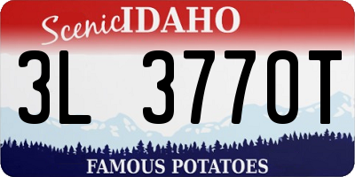 ID license plate 3L3770T