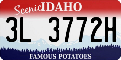 ID license plate 3L3772H